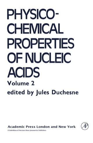 Cover image: Structural Studies on Nucleic acids and Other Biopolymers 1st edition 9780122229022