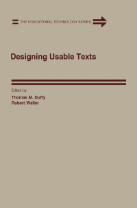 Imagen de portada: Designing Usable Texts 9780122232602