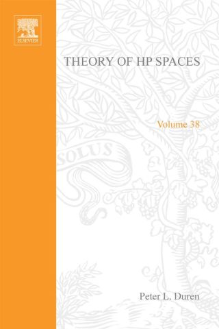 Cover image: Theory of H[superscript p] spaces 9780122251504