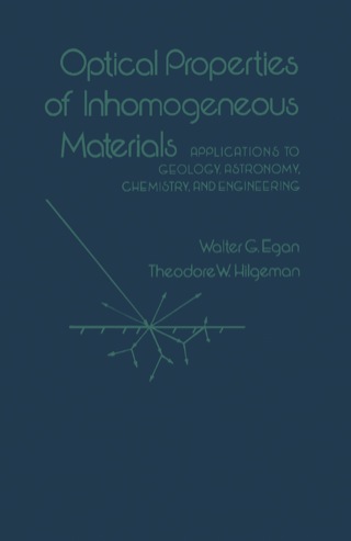 Cover image: Optical properties of inhomogeneous materials: Applications to geology, astronomy chemistry, and engineering 9780122326509