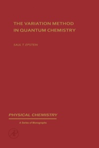 Imagen de portada: The variation method in quantum chemistry 9780122405501