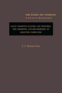 Cover image: Plant Pigments, Flavors and Textures: The Chemistry and Biochemistry of Selected Compounds 9780122422508