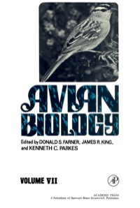 Cover image: Avian Biology 1st edition 9780122494079