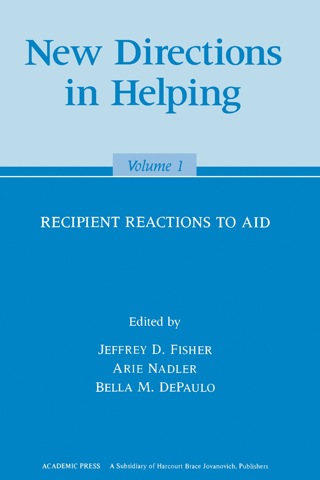 Cover image: New Directions in Helping: Recipient Reactions to Aid 1st edition 9780122573019