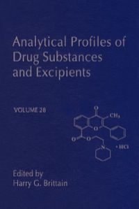 Imagen de portada: Analytical Profiles of Drug Substances and Excipients 9780122608285