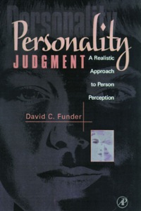 Cover image: Personality Judgment: A Realistic Approach to Person Perception 9780122699306