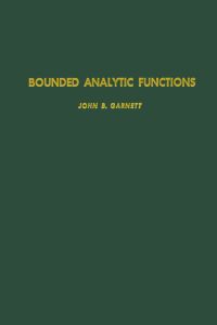 Cover image: Bounded analytic functions 9780122761508