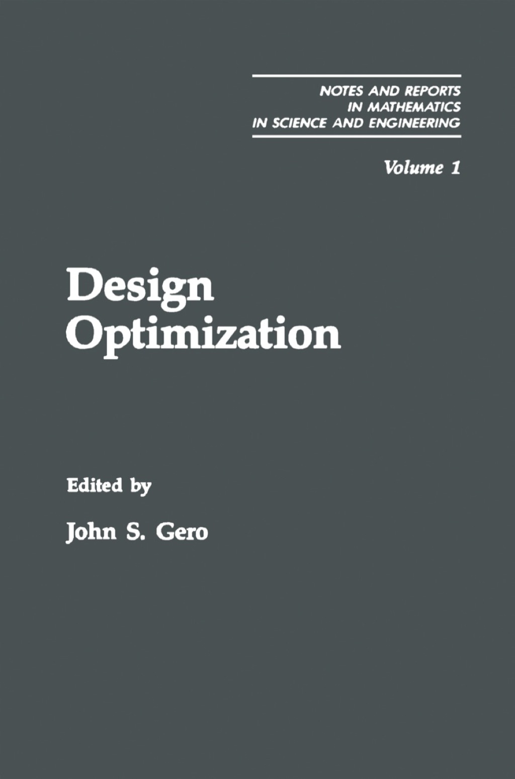 Design Optimization 1st Edition