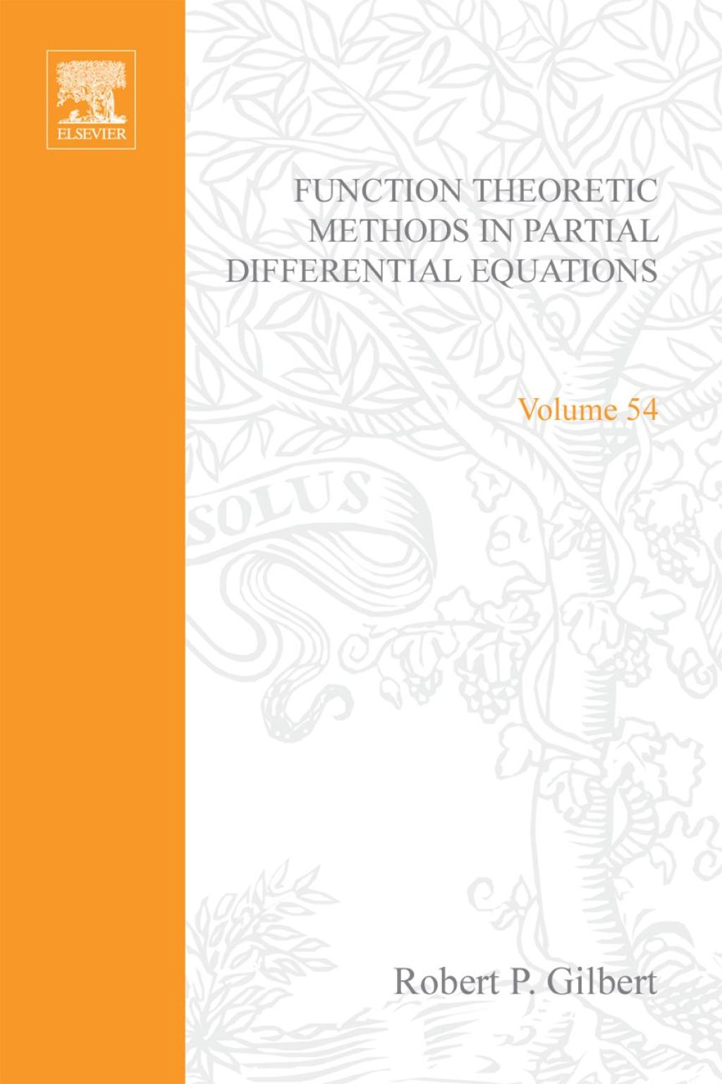 Function theoretic methods in partial differential equations (eBook)
