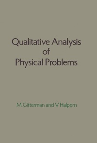Cover image: Qualitative Analysis of Physical Problems 1st edition 9780122851506