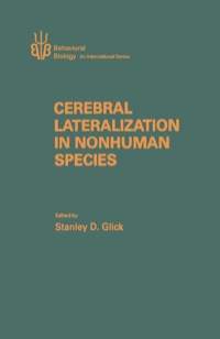 Imagen de portada: Cerebral Lateralization in Nonhuman Species 1st edition 9780122864803