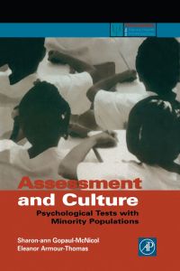 表紙画像: Assessment and Culture: Psychological Tests with Minority Populations 9780122904516