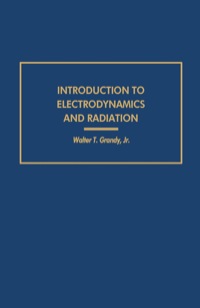 Imagen de portada: Introduction to Electrodynamics and Radiation 9780122952500