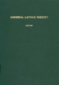 صورة الغلاف: General lattice theory 9780122957505