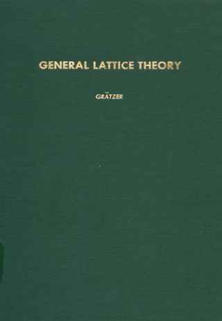 Imagen de portada: General lattice theory 9780122957505