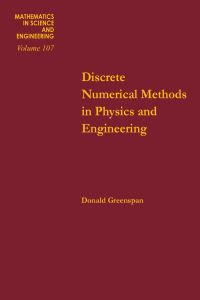 Cover image: Discrete numerical methods in physics and engineering 9780123003508