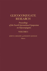 Cover image: Glycoconjugate Research 1st edition 9780123013019