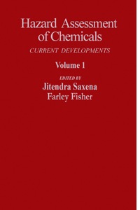 Cover image: Hazard Assessment of Chemicals: Current Departments 1st edition 9780123124012