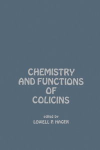 Imagen de portada: Chemistry And Functions of Colicins 9780123135506