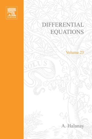 Imagen de portada: Differential equations; stability, oscillations, time lags 9780123179500