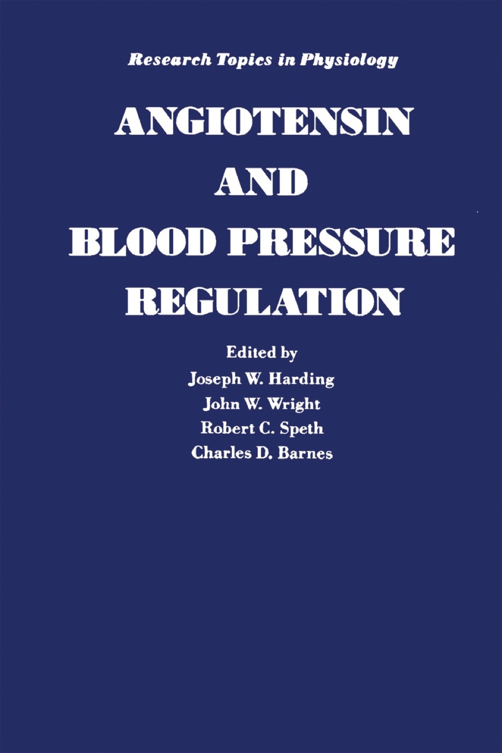 Angiotensin and Blood Pressure Regulation eBook
