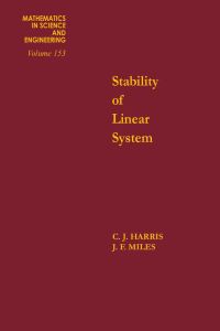 Cover image: Stability of linear systems : some aspects of kinematic similarity: some aspects of kinematic similarity 9780123282507