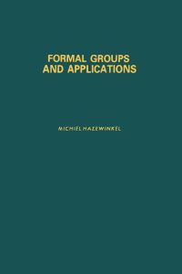Cover image: Formal groups and applications 9780123351500