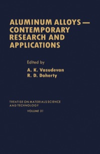 Imagen de portada: Aluminum Alloys--Contemporary Research and Applications: Contemporary Research and Applications 9780123418319