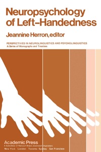 Omslagafbeelding: Neuropsychology of Left-Handedness 1st edition 9780123431509
