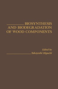 表紙画像: Biosynthesis and biodegradation of wood components 1st edition 9780123478801