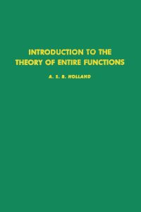 Cover image: Introduction to the theory of entire functions 9780123527509