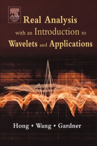 Imagen de portada: Real Analysis with an Introduction to Wavelets and Applications 9780123548610