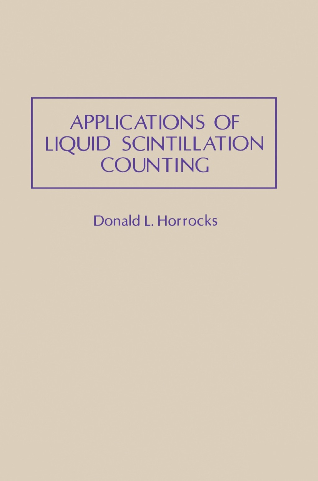 Applications of Liquid Scintillation Counting
