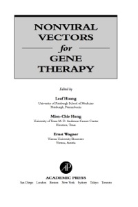 Imagen de portada: Nonviral Vectors for Gene Therapy 9780123584656