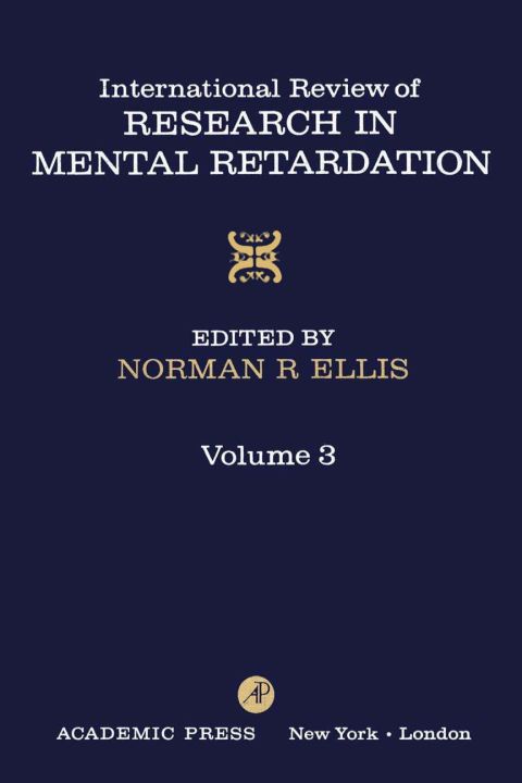 INT'L REV OF RESRCH IN MENTL RETARDTN V3 - FULL INSTANT DOWNLOAD | PDF DOCX EPUB