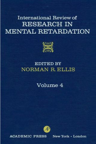 Cover image: INT'L REV OF RESRCH IN MENTL RETARDTN V4 9780123662040