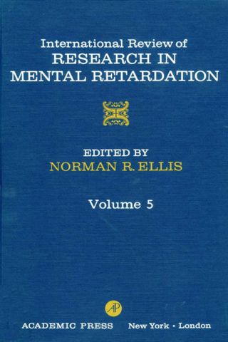 表紙画像: INT'L REV OF RESRCH IN MENTL RETARDTN V5 9780123662057
