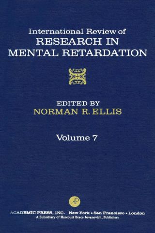 Imagen de portada: INT'L REV OF RESRCH IN MENTL RETARDTN V7 9780123662071