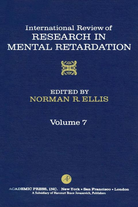 INT'L REV OF RESRCH IN MENTL RETARDTN V7 - FULL INSTANT DOWNLOAD | PDF DOCX EPUB