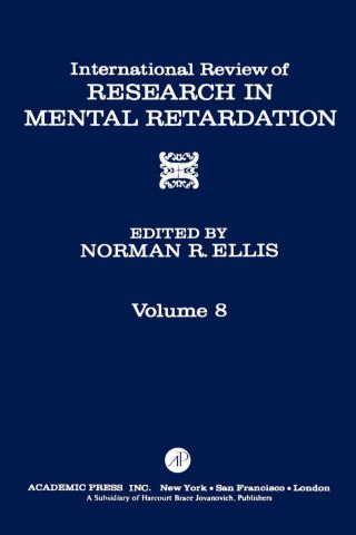 Omslagafbeelding: INT'L REV OF RESRCH IN MENTL RETARDTN V8 9780123662088