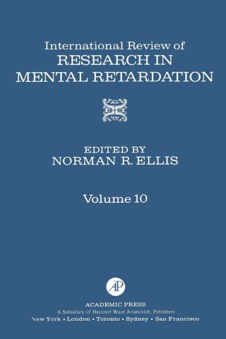 Cover image: INT'L REV OF RESRC IN MENTL RETARDTN V10 9780123662101
