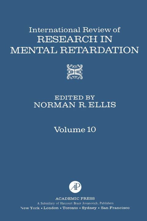 INT'L REV OF RESRC IN MENTL RETARDTN V10 - FULL INSTANT DOWNLOAD | PDF DOCX EPUB