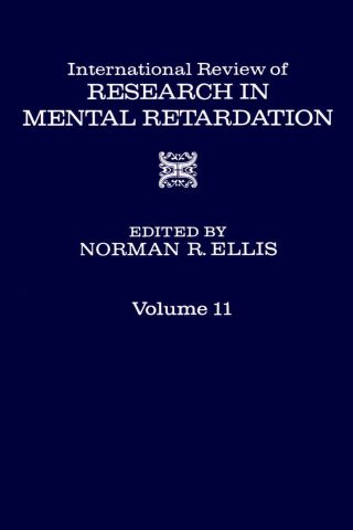 Cover image: INT'L REV OF RESRC IN MENTL RETARDTN V11 9780123662118