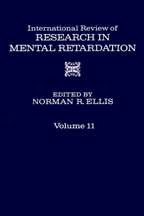 INT'L REV OF RESRC IN MENTL RETARDTN V11 - FULL INSTANT DOWNLOAD | PDF DOCX EPUB