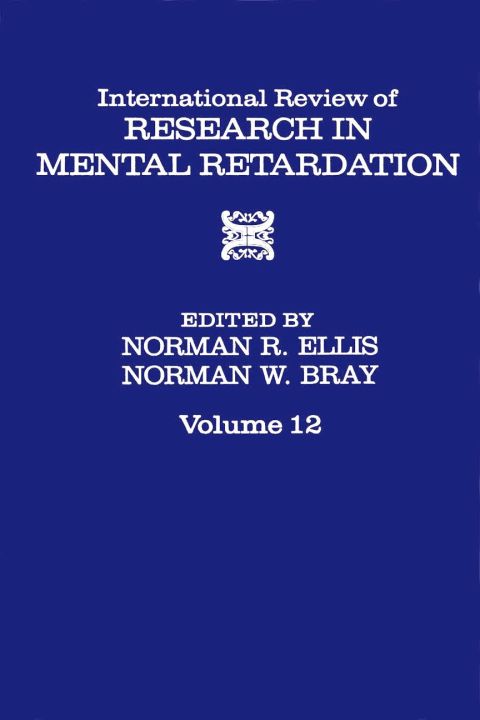 INT'L REV OF RESRC IN MENTL RETARDTN V12 - FULL INSTANT DOWNLOAD | PDF DOCX EPUB