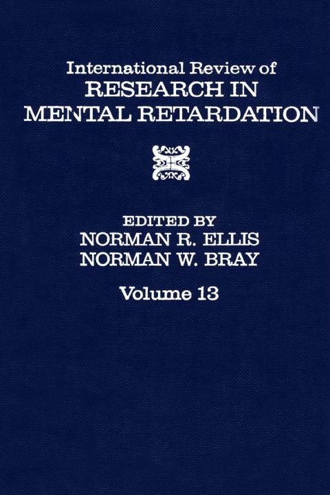 INT'L REV OF RESR IN MNTL RETARDTN V13 - FULL INSTANT DOWNLOAD | PDF DOCX EPUB