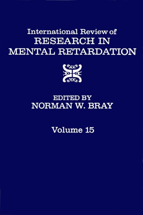 INT'L REV OF RESRC IN MENTL RETARDTN V15 - FULL INSTANT DOWNLOAD | PDF DOCX EPUB