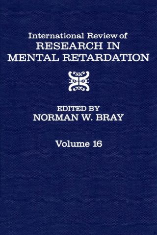 Omslagafbeelding: International Review of Research in Mental Retardation 9780123662163
