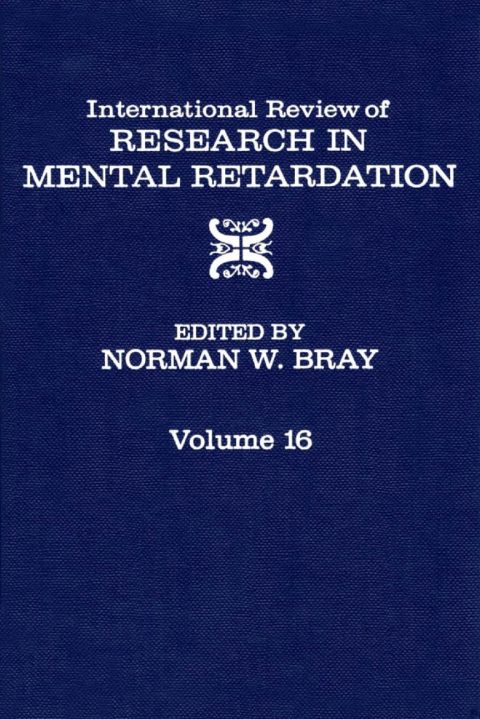 International Review of Research in Mental Retardation - FULL INSTANT DOWNLOAD | PDF DOCX EPUB
