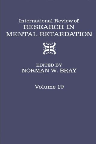 Imagen de portada: INT'L REV OF RESRC IN MENTL RETRDTN V19 9780123662194